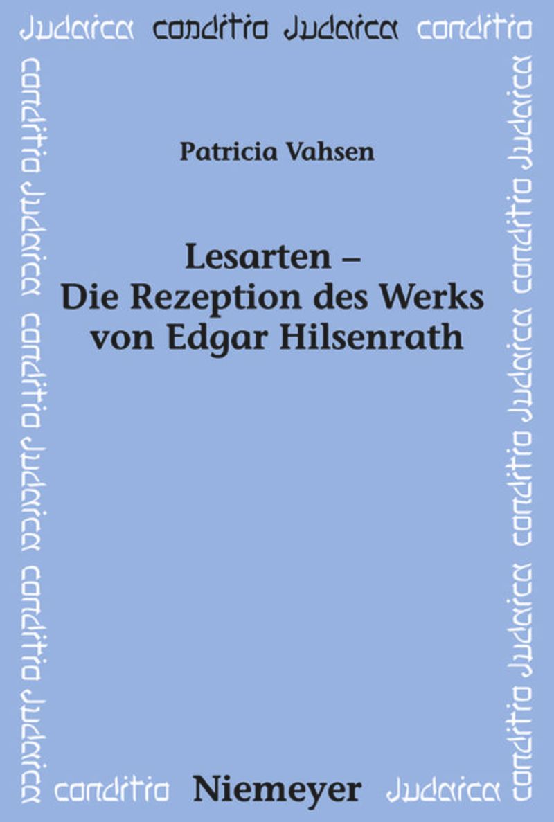 book: Lesarten – Die Rezeption des Werks von Edgar Hilsenrath