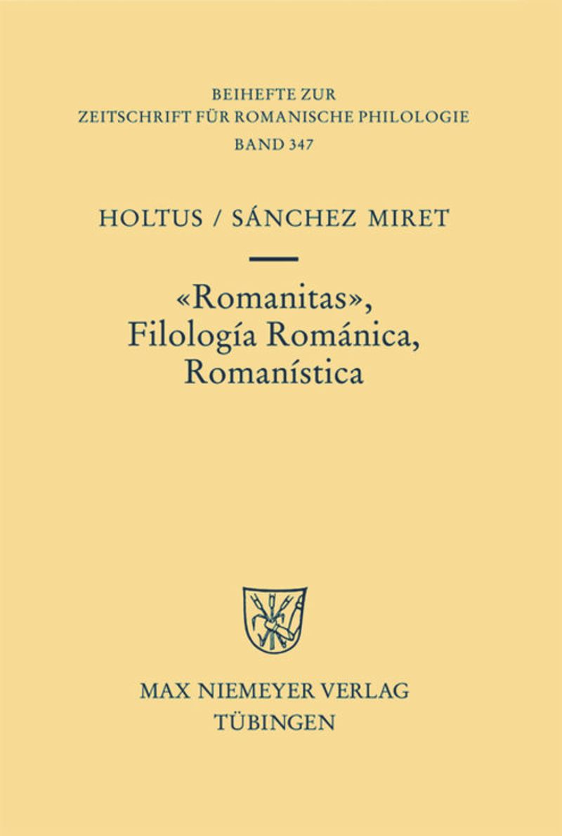 book: Romanitas - Filología Románica - Romanística
