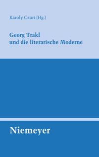 book: Georg Trakl und die literarische Moderne
