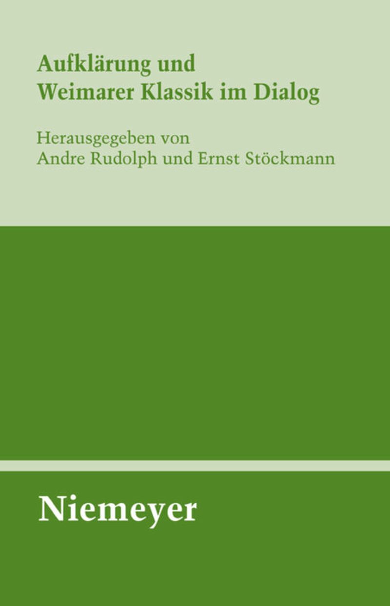 book: Aufklärung und Weimarer Klassik im Dialog
