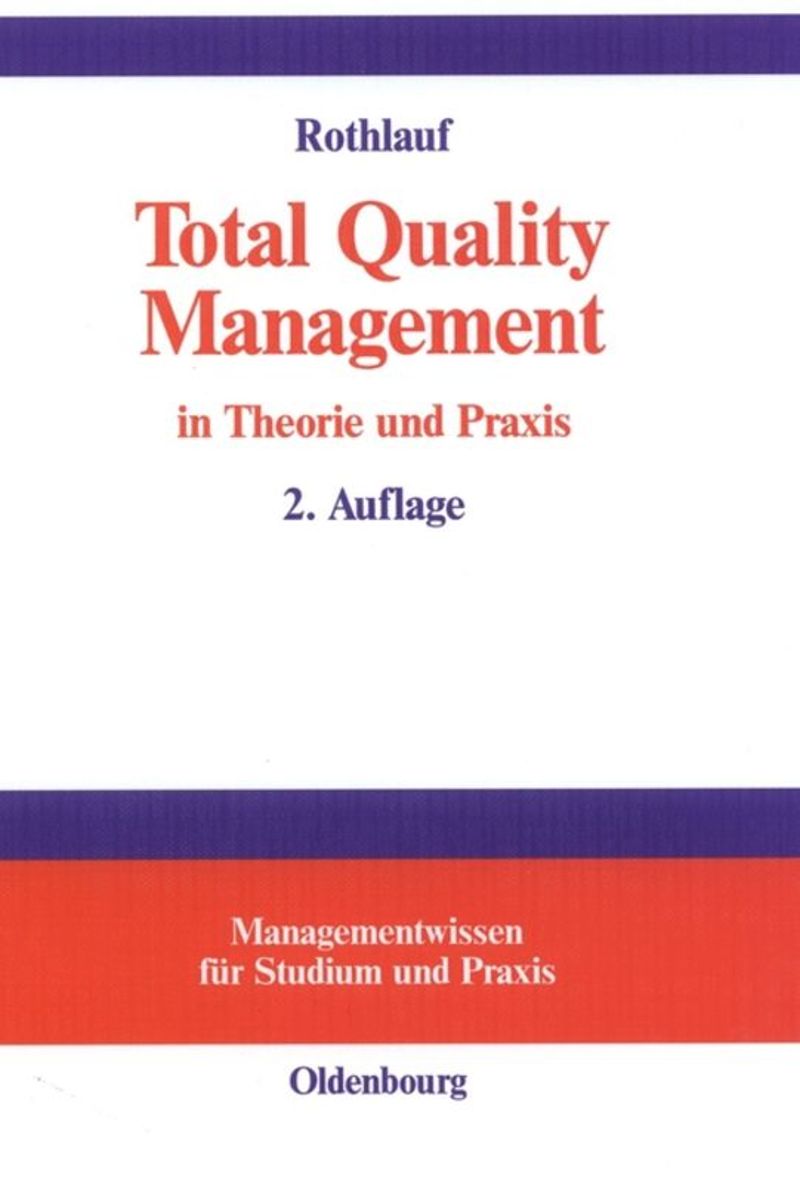 book: Total Quality Management in Theorie und Praxis