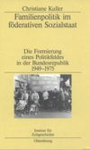 book: Familienpolitik im föderativen Sozialstaat