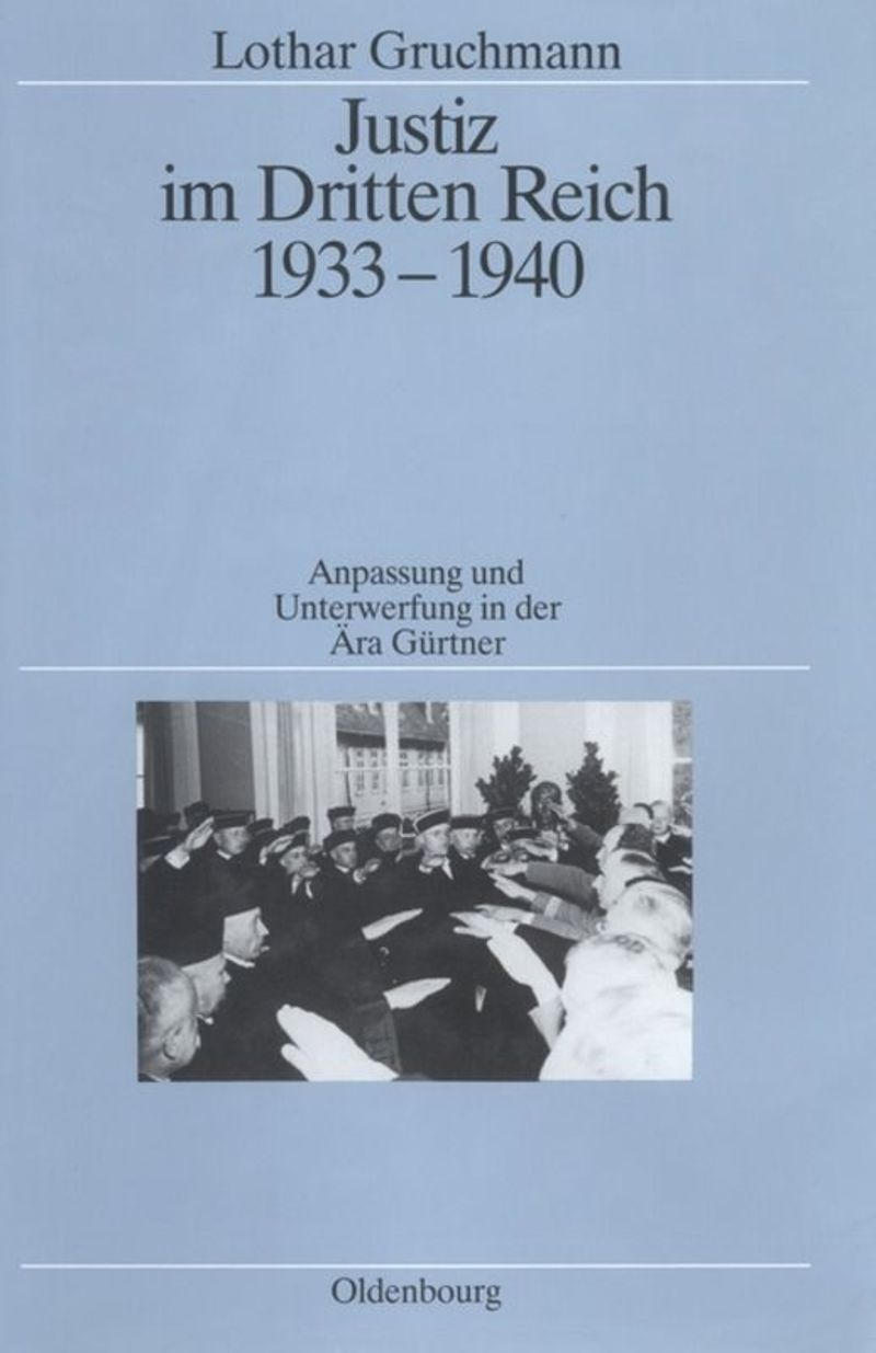 book: Justiz im Dritten Reich 1933-1940