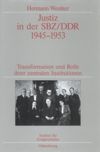 book: Justiz in der SBZ/DDR 1945-1953