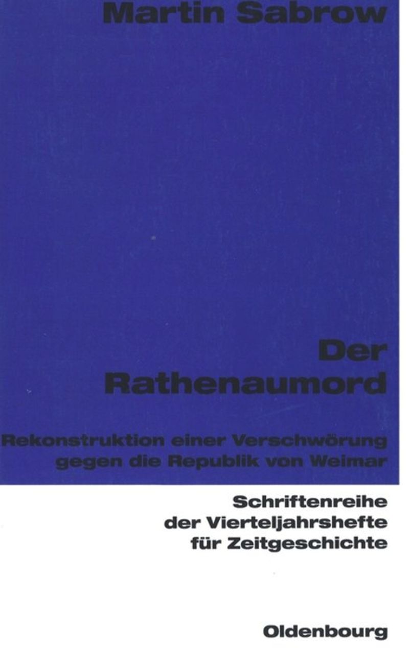 book: Der Rathenaumord