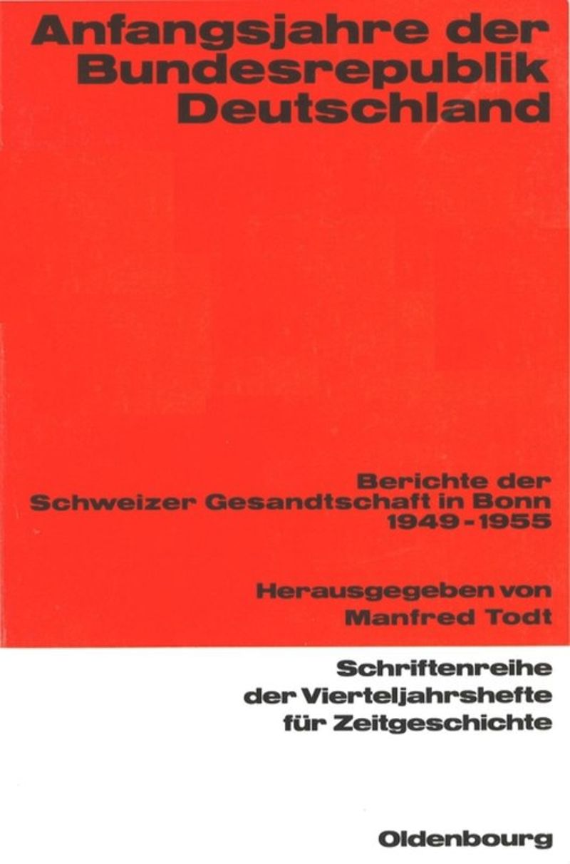 book: Anfangsjahre der Bundesrepublik