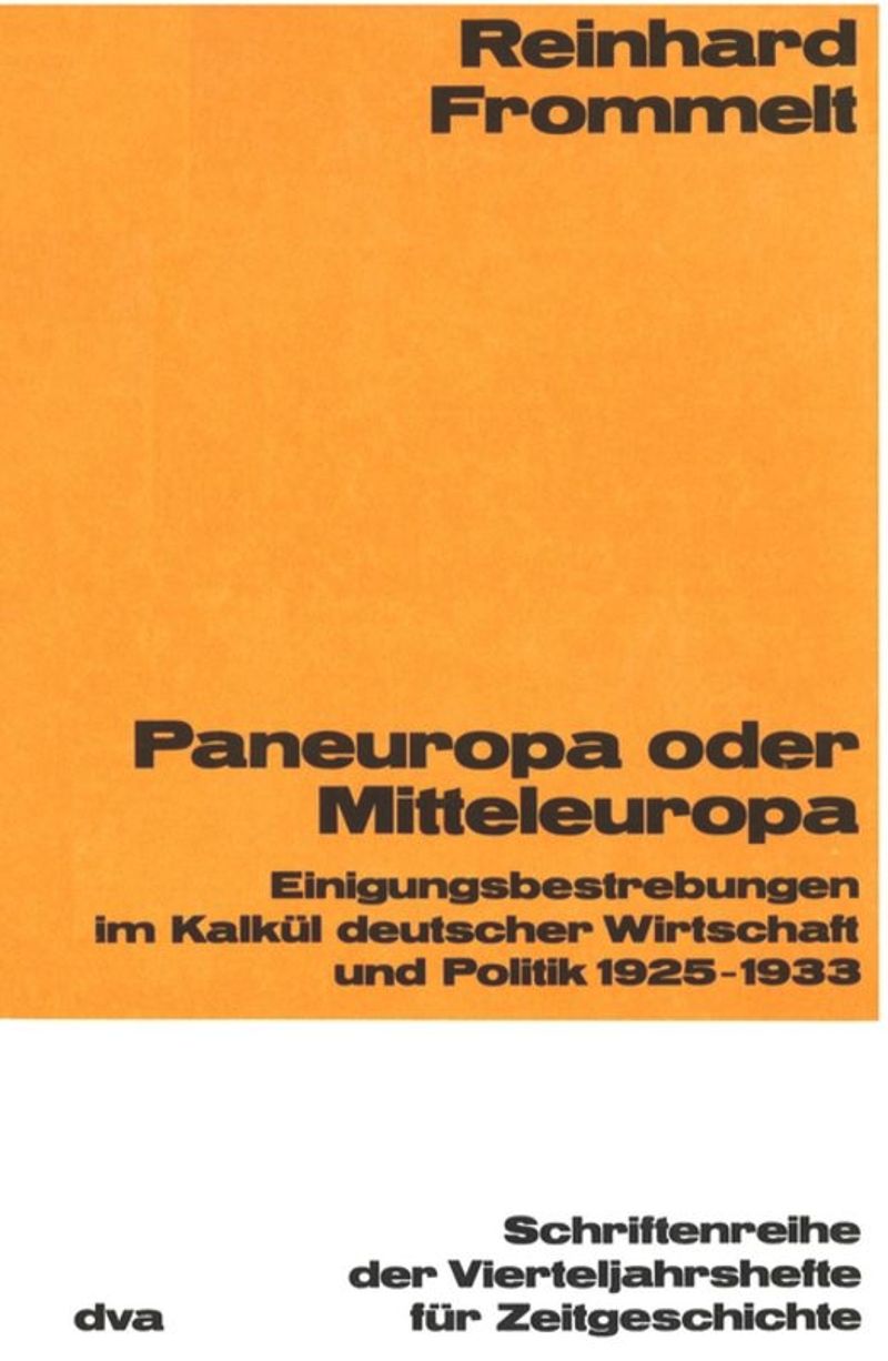 book: Paneuropa oder Mitteleuropa