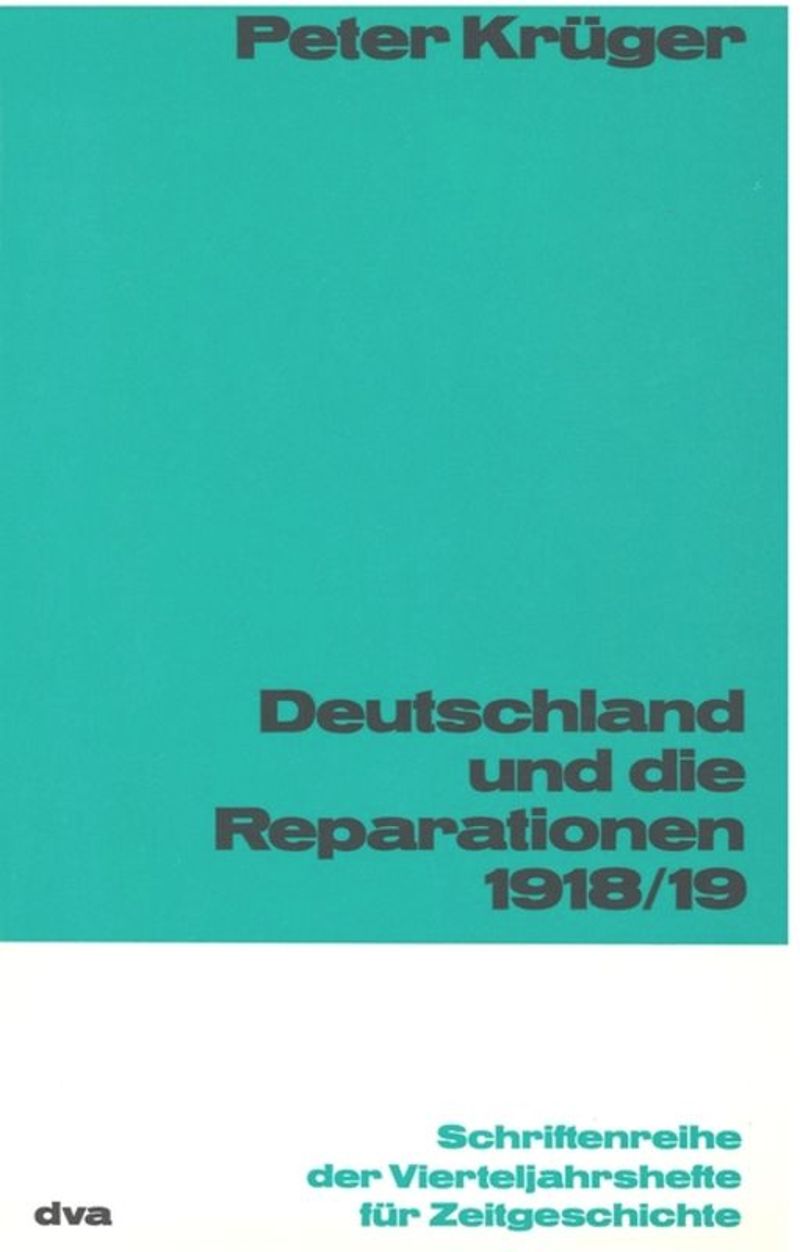 book: Deutschland und die Reparation 1918/1919