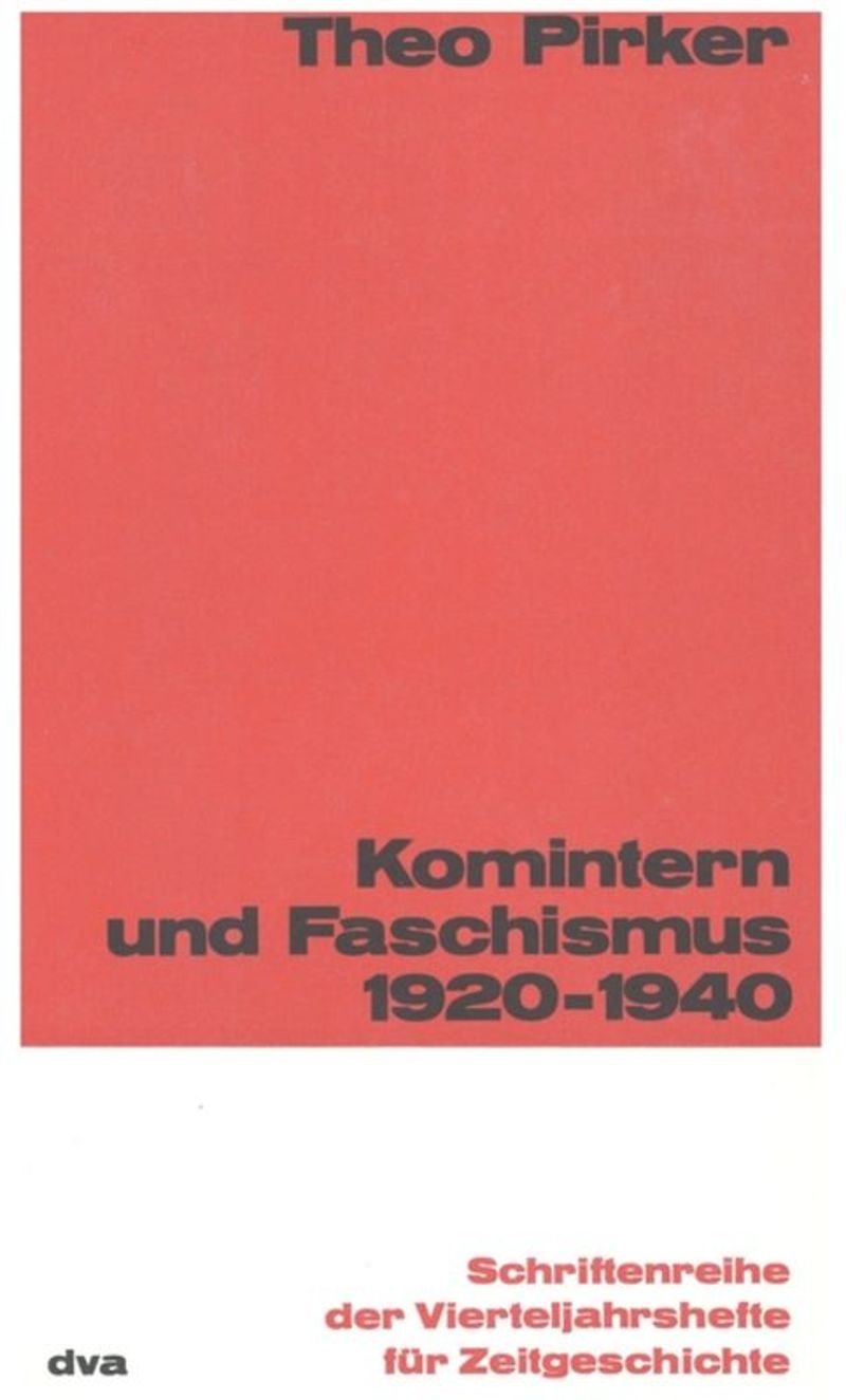 book: Komintern und Faschismus