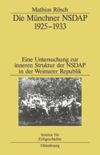 book: Die Münchner NSDAP 1925–1933