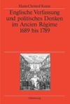 book: Englische Verfassung und politisches Denken im Ancien Régime