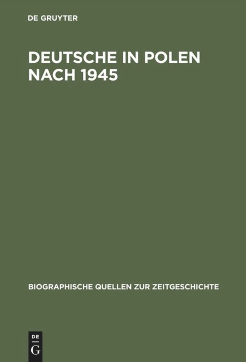 book: Deutsche in Polen nach 1945