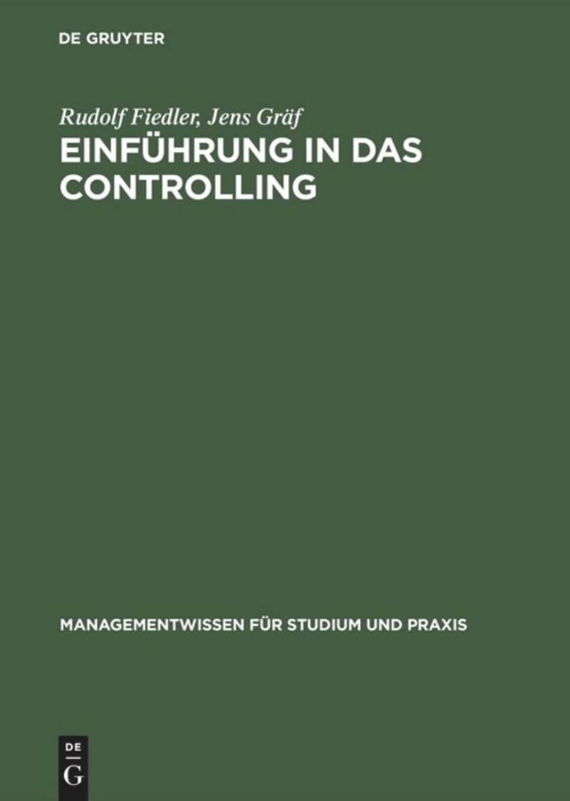 book: Einführung in das Controlling