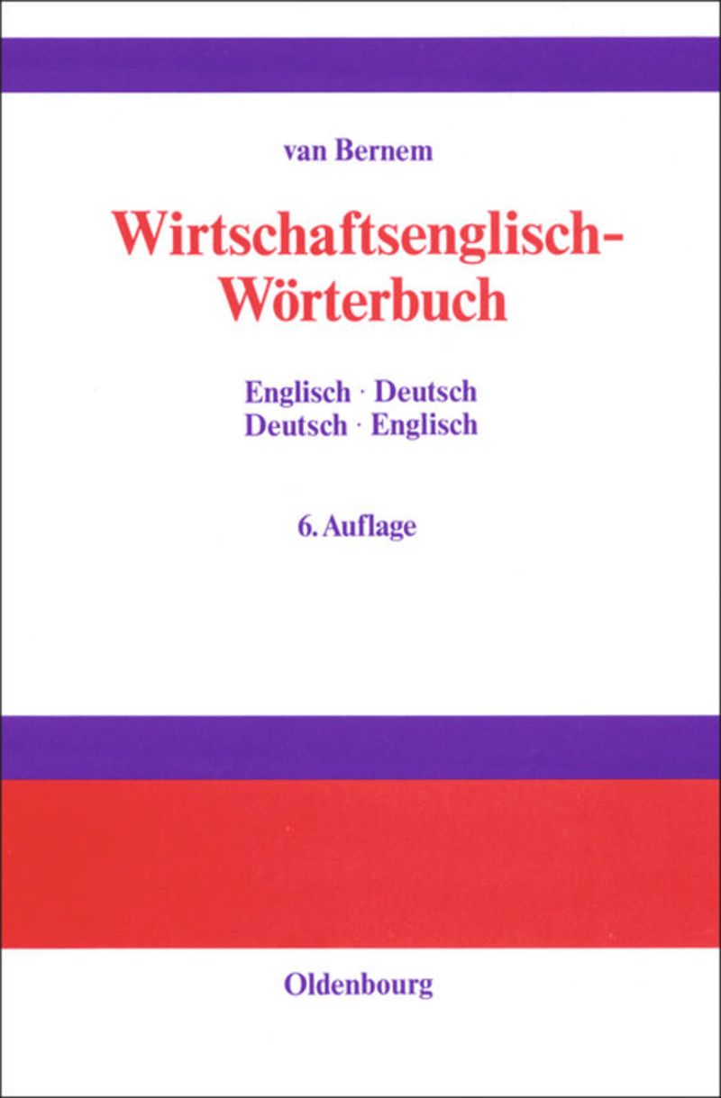 book: Wirtschaftsenglisch-Wörterbuch