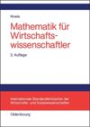 book: Mathematik für Wirtschaftswissenschaftler