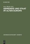 book: Gemeinde und Staat im Alten Europa