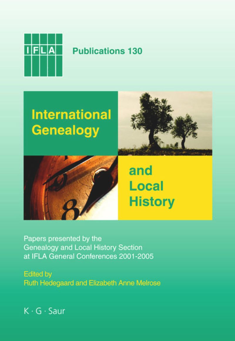 book: International Genealogy and Local History