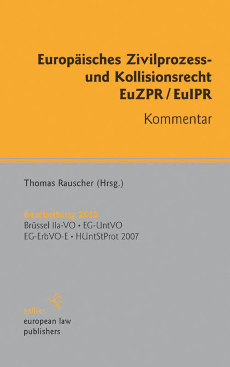 book: Europäisches Zivilprozess- und Kollisionsrecht