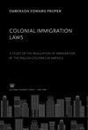 book: Colonial Immigration Laws