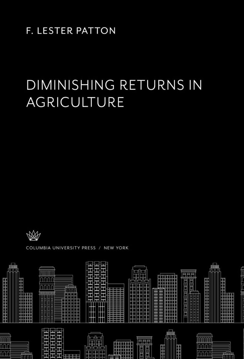 book: Diminishing Returns in Agriculture