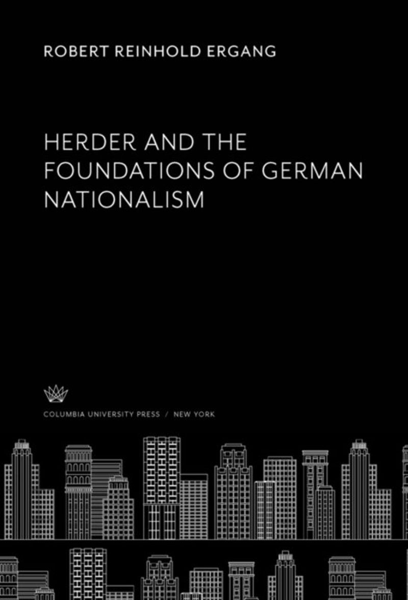 book: Herder and the Foundations of German Nationalism