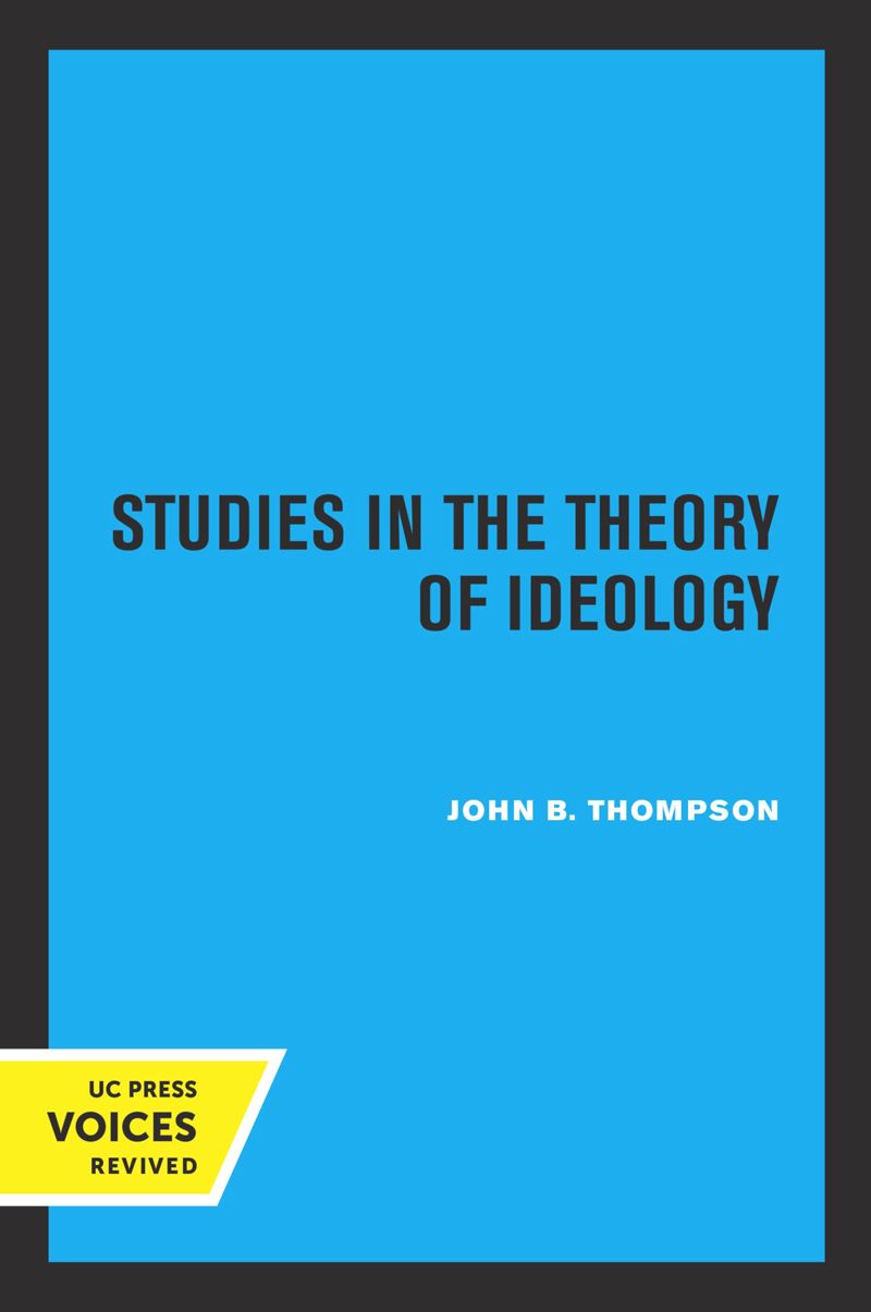 book: Studies in the Theory of Ideology