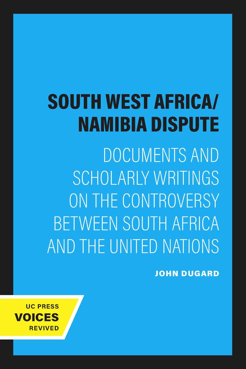 book: The South West Africa/Namibia Dispute