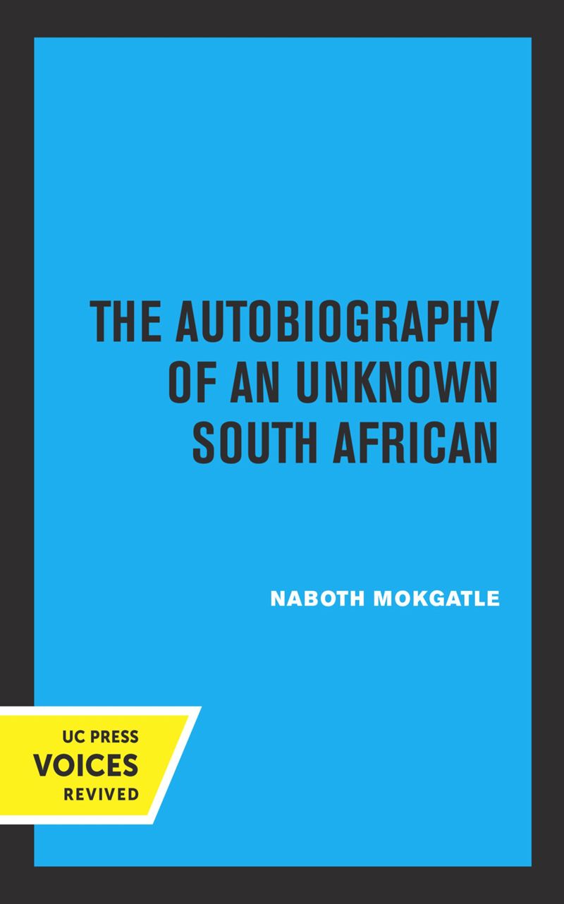book: The Autobiography of an Unknown South African
