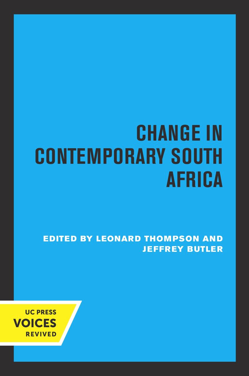 book: Change in Contemporary South Africa