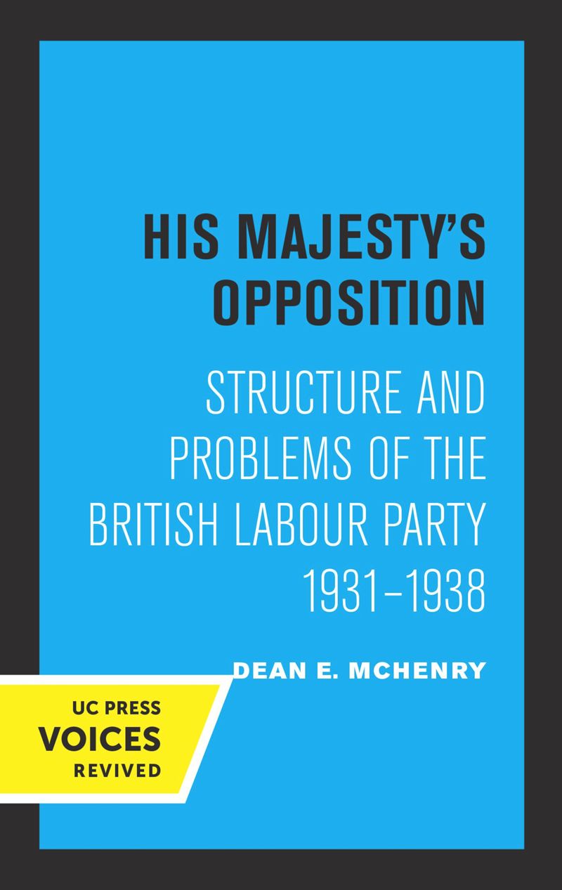 book: His Majesty's Opposition