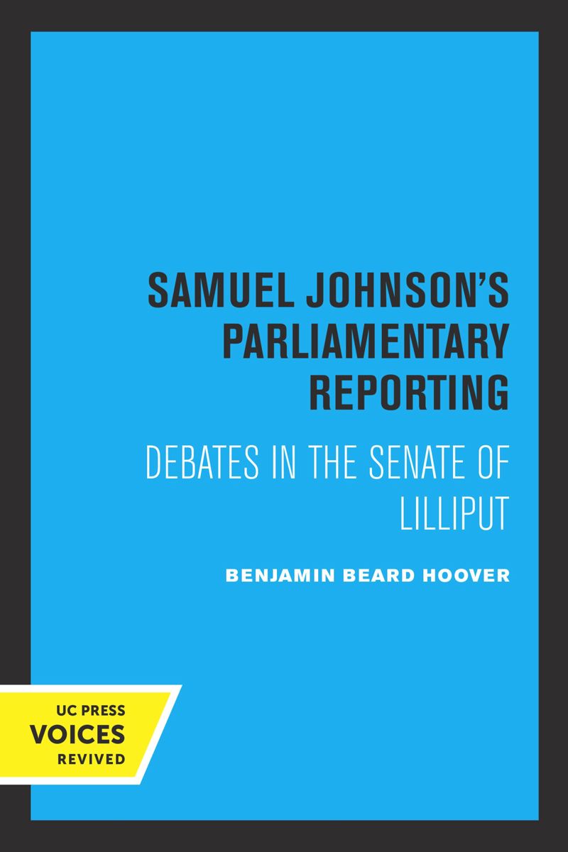 book: Samuel Johnson's Parliamentary Reporting