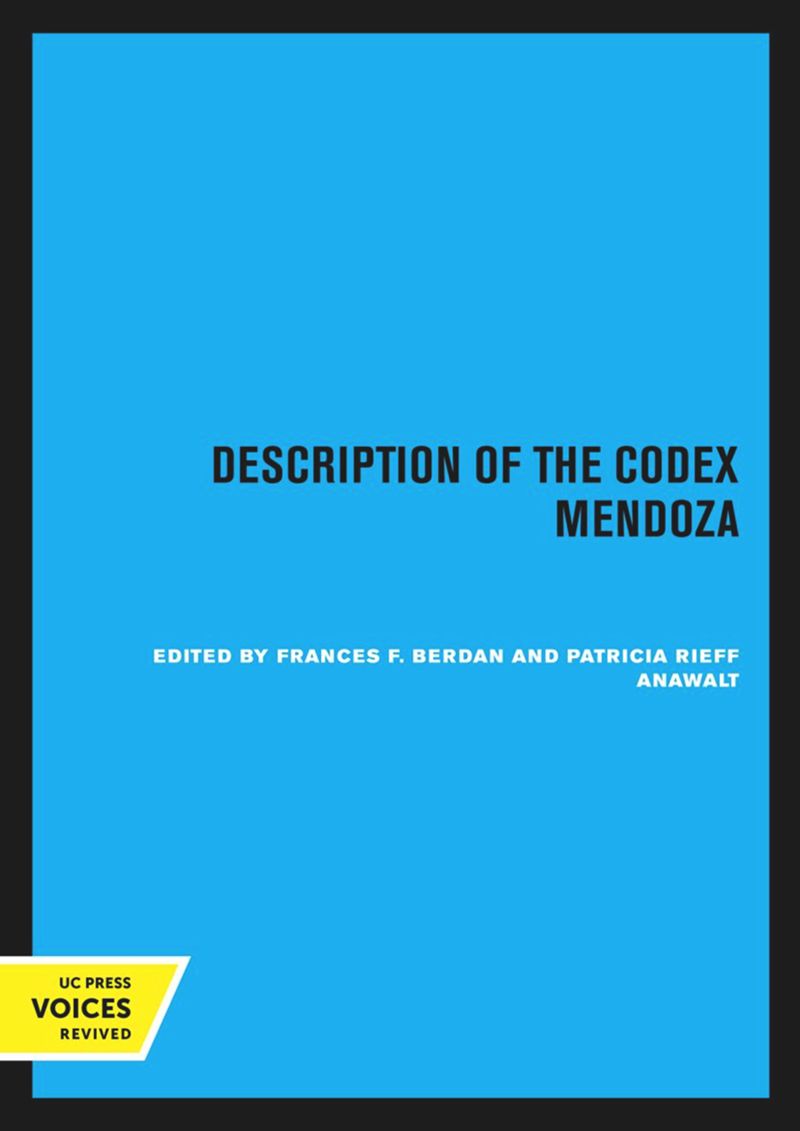 book: Description of the Codex Mendoza