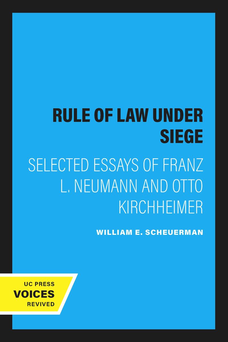 book: The Rule of Law Under Siege