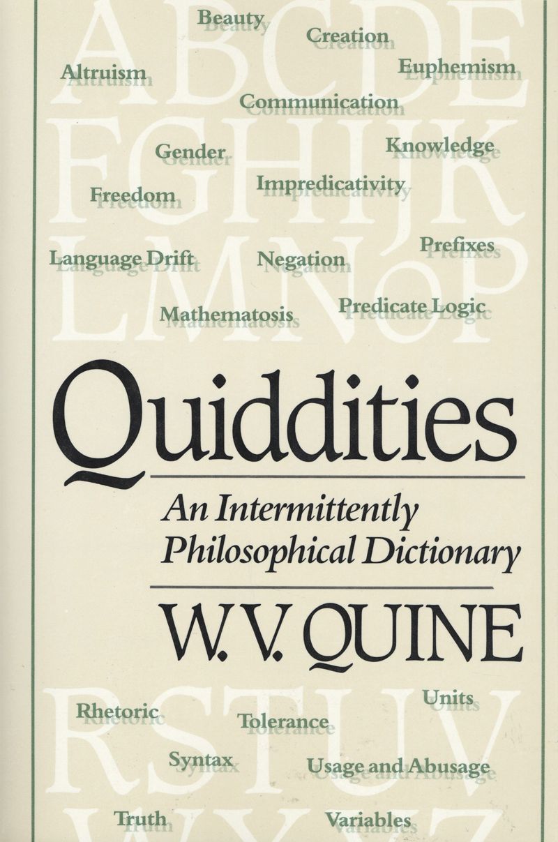 book: Quiddities