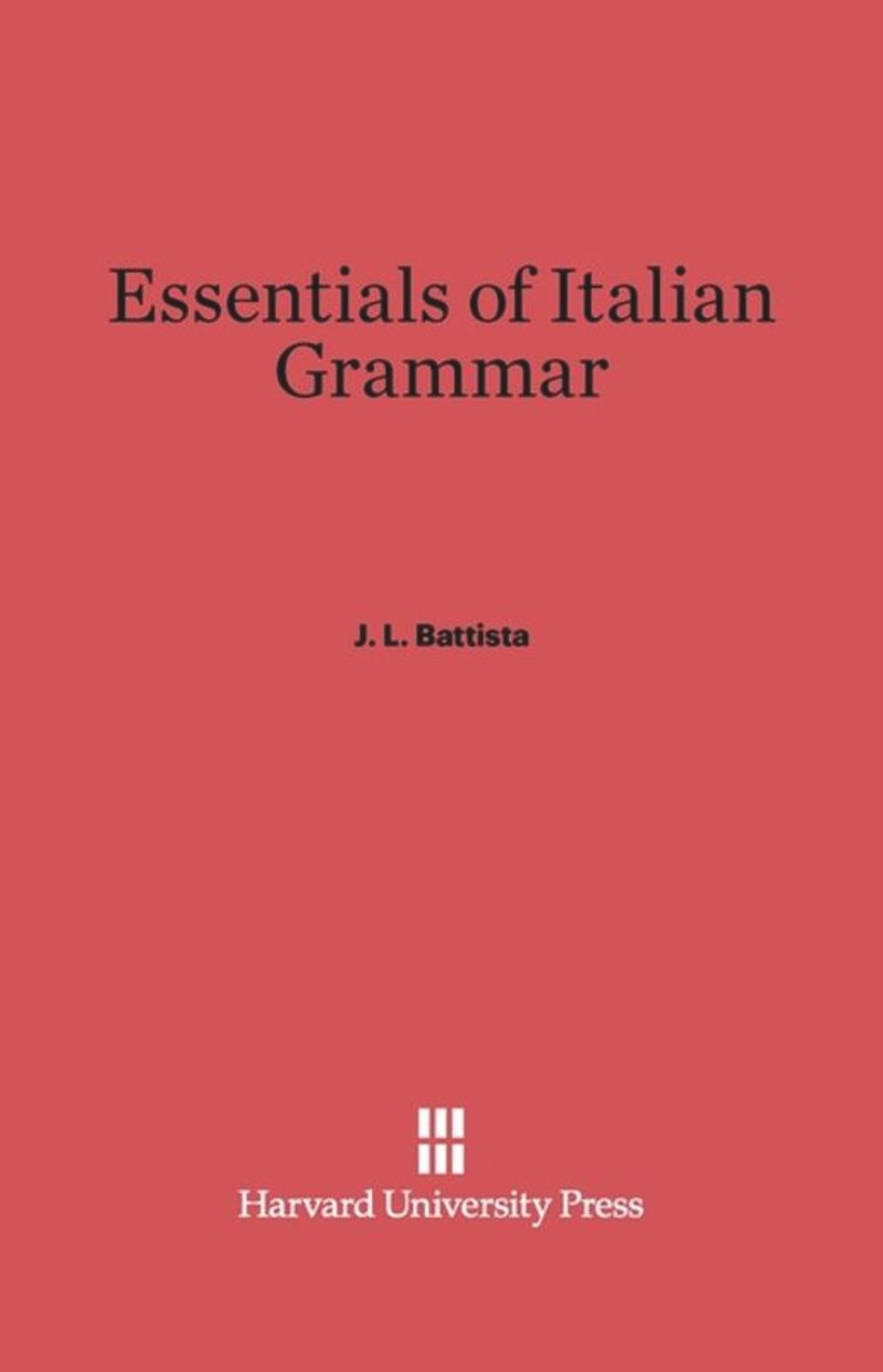 book: Essentials of Italian Grammar