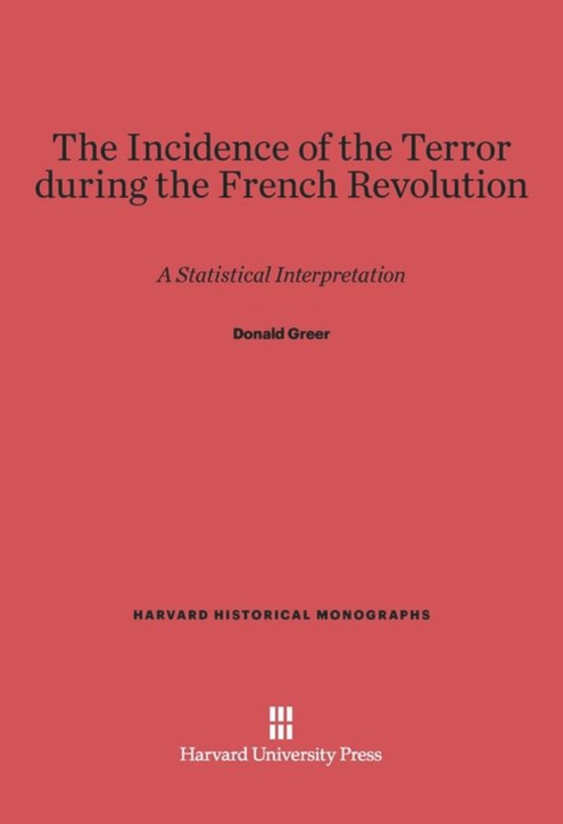 book: Incidence of the Terror during the French Revolution