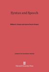 Syntax and Speech