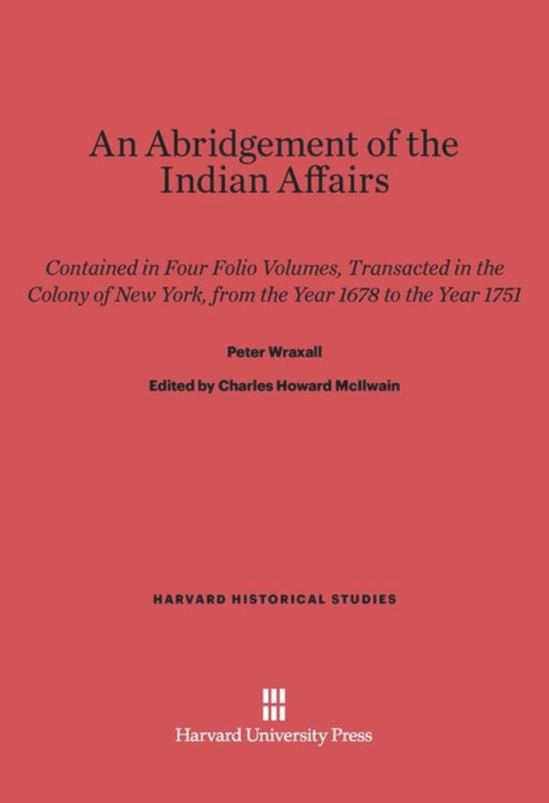 book: An Abridgement of the Indian Affairs