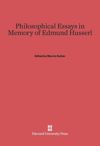 Philosophical Essays in Memory of Edmund Husserl