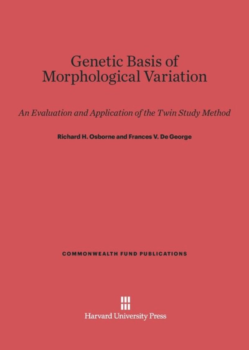 book: Genetic Basis of Morphological Variation