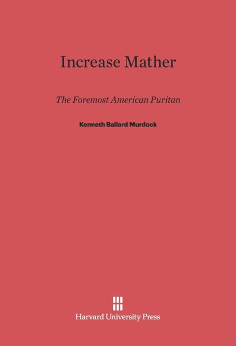book: Increase Mather