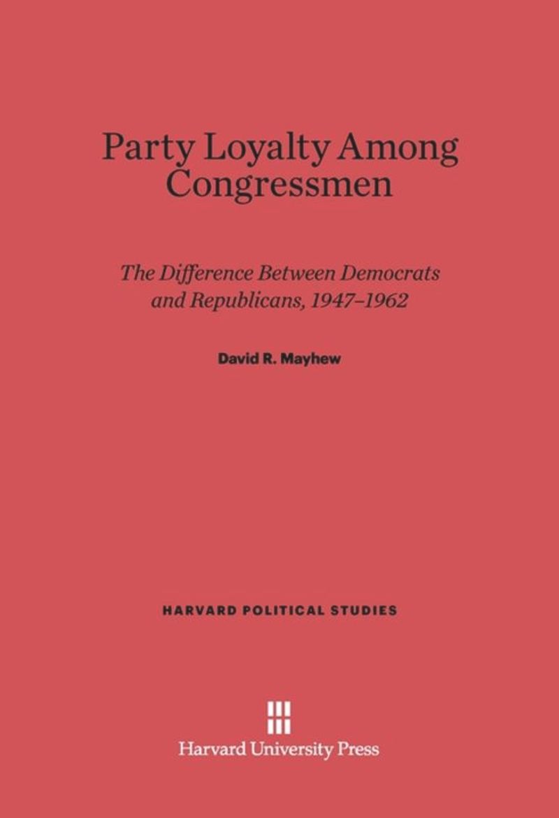 book: Party Loyalty among Congressmen