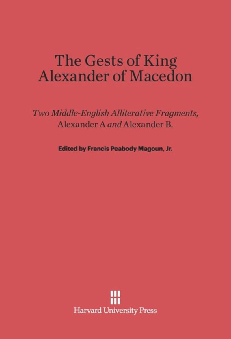 book: The Gests of King Alexander of Macedon