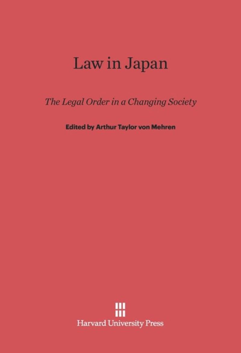 book: Law in Japan