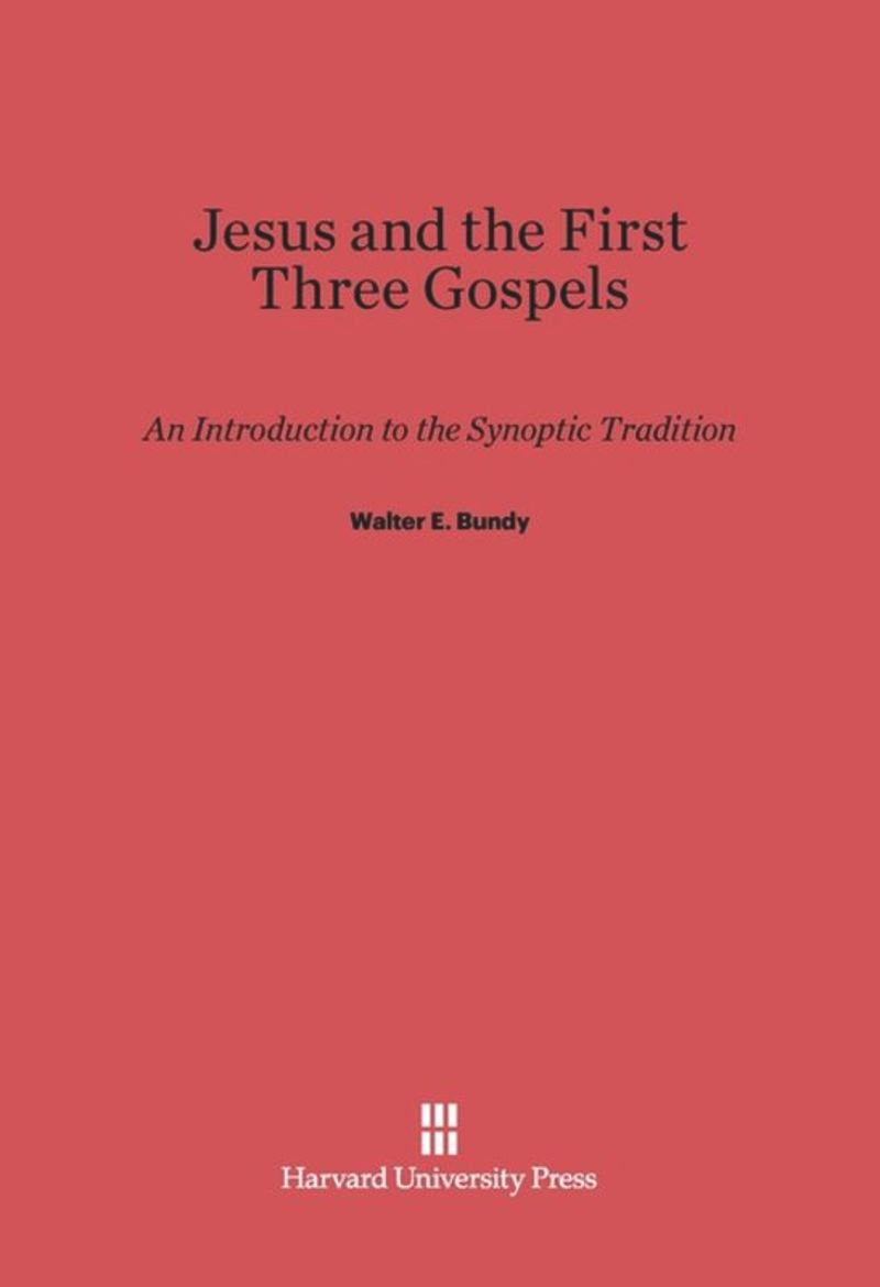 book: Jesus and the First Three Gospels