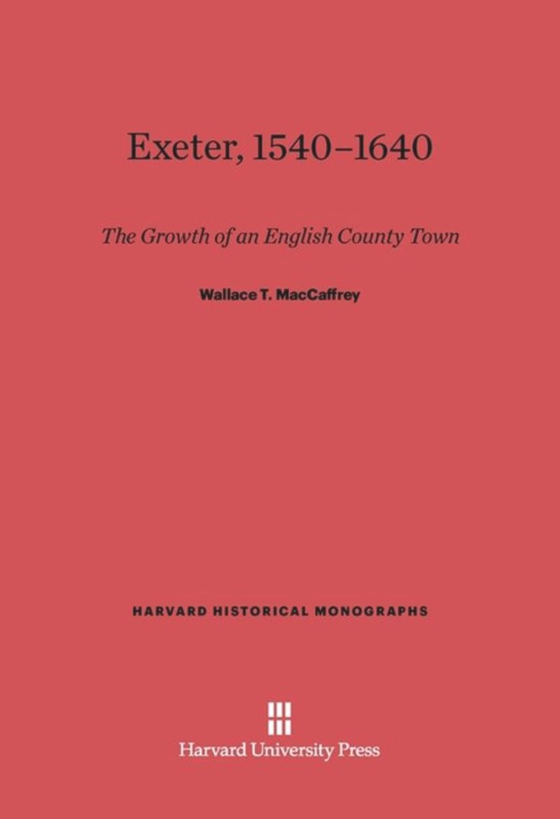book: Exeter, 1540-1640