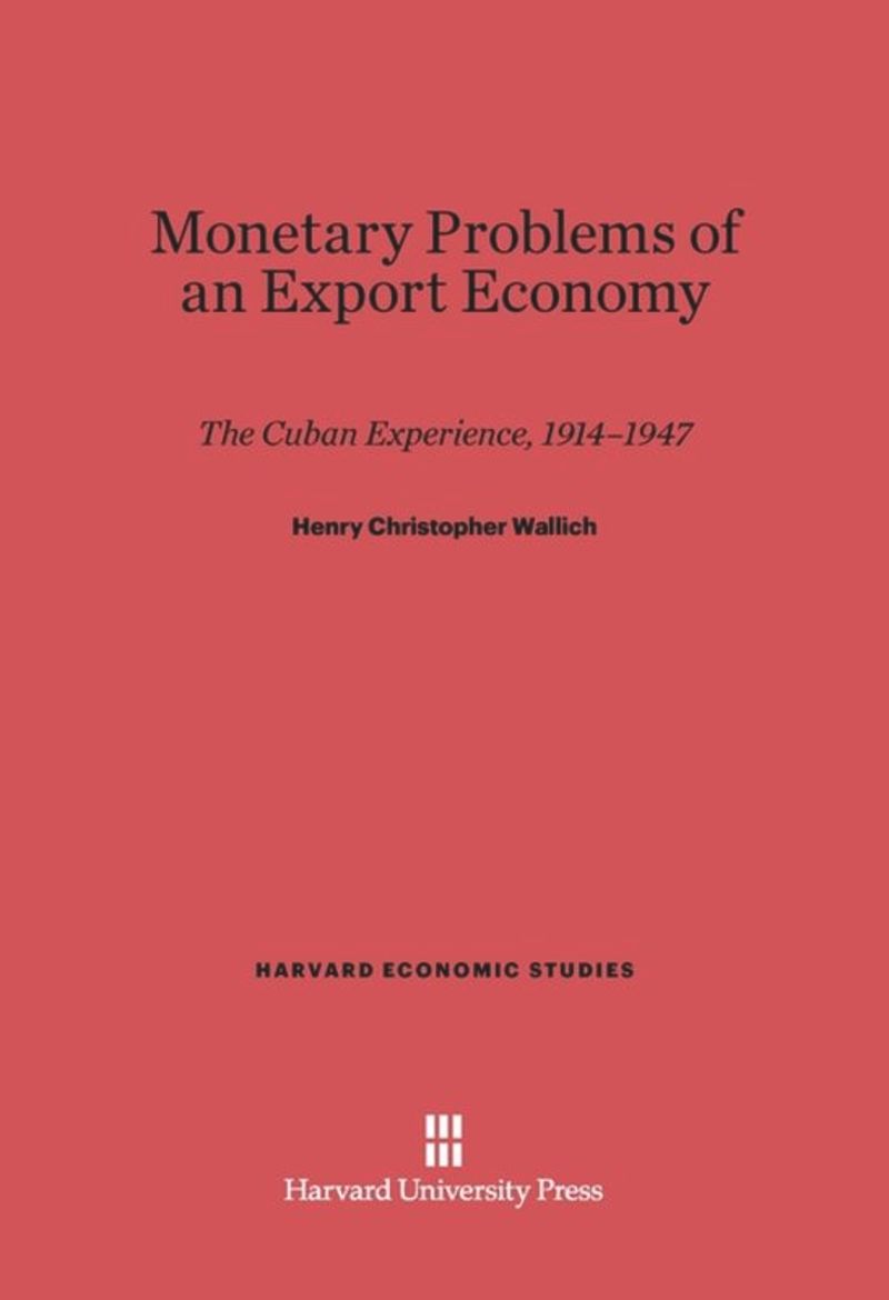 book: Monetary Problems of an Export Economy
