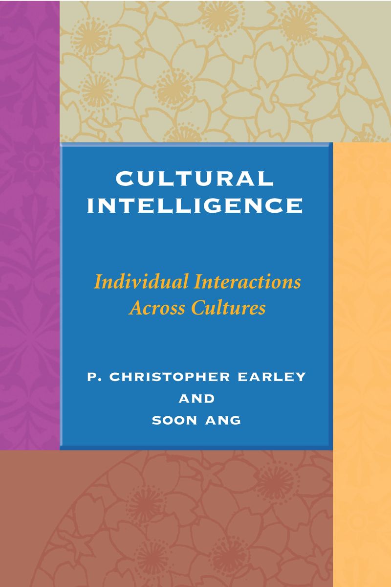 book: Cultural Intelligence