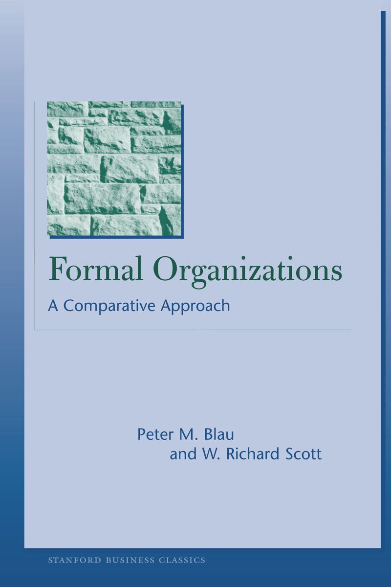 book: Formal Organizations