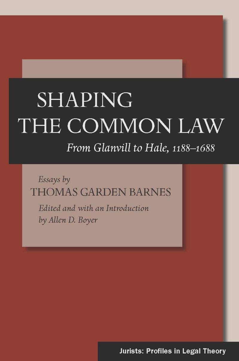 book: Shaping the Common Law